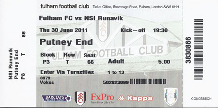 Fulham FC v NSI Runavik